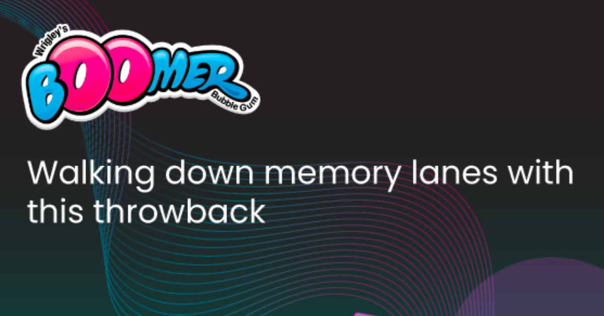 Walking down memory lanes with this throwback